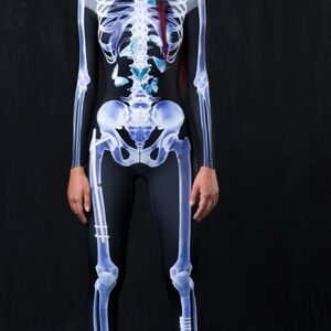 BEST Costume ever! Like new BadInka Skeleton costume bodysuit Large (8/10/12)